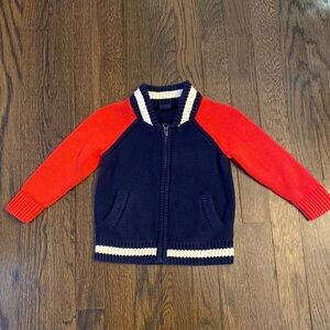 Baby Gap Letterman Style Zipper Cardigan size 18-24 months